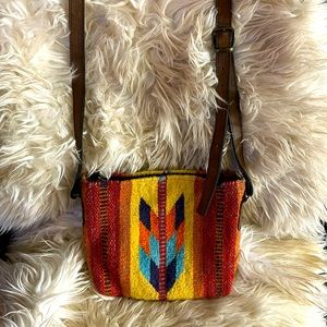 Manos Zapotecas 100% wool crossbody bag